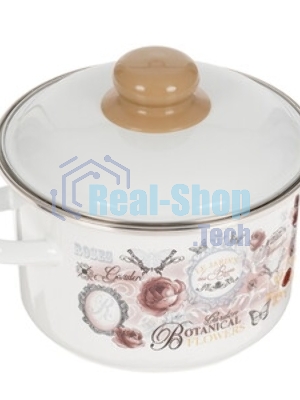 Кастрюля Appetite 1RD161М Roses эмалированная сталь 2 л 60070377