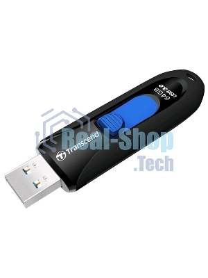 Флешка USB Transcend JetFlash 790 (TS64GJF790K), 64 Gb, USB 3.0, R/W 90/40, черный/синий