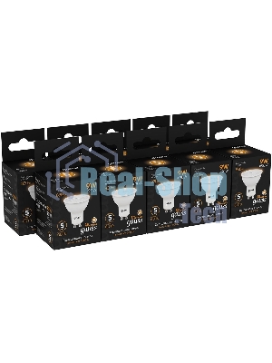 Лампа cветодиодная Gauss MR16 9W 830lm 3000K GU10 LED 1/10/100
