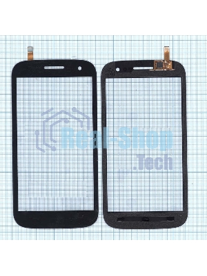Сенсорное стекло (тачскрин) для Micromax Canvas HD A116, черное