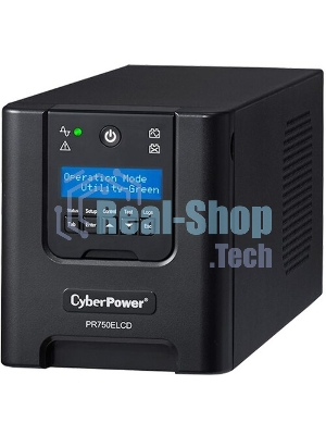 Источник бесперебойного питания CyberPower PR750ELCD 750 ВА/675 Вт/USB/RJ-11/RJ-45/6 x IEC 320 C13 (компьютерная)