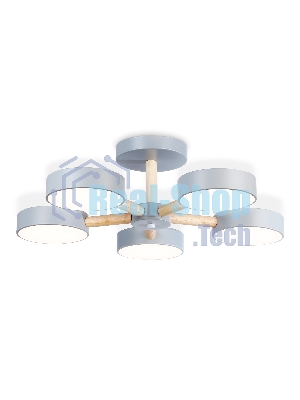 Светильник Ambrella light FL4826/5 GR серый 3000K-6400K 65W D580*160 (ПДУ ИК)