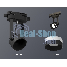 Светильник Ambrella light XT6602081 PBK/SBK/FR черный полированный/черный песок/белый матовый MR16 GU10 (C6602, N6229)