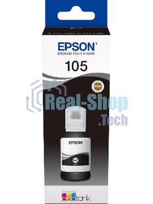 Чернила Epson 105BK C13T00Q140 черный (8000 стр.) (140мл) для Epson L7160/7180