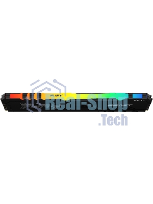 Оперативная память Kingston Fury Beast, DDR4, 16GB (1x16GB), 3200MHz, CL16, DIMM, с радиатором, RGB, черный