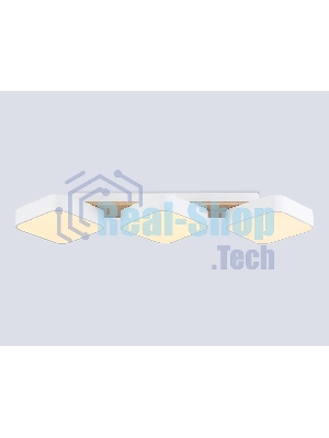 Светильник Ambrella light FL4877/3 WH/WD белый/дерево 54W 3000-6000K 680*200*70 (без ПДУ)