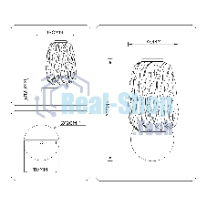 Настенный светодиодный светильник Ambrella light LH30108 SB/TI бронза/янтарь 8W 3000K 140*190*285