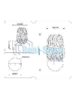 Настенный светодиодный светильник Ambrella light LH30108 SB/TI бронза/янтарь 8W 3000K 140*190*285