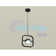 Светильник Ambrella light XB9119102 SBK/PPH черный песок/графит полированный GX53 (C9119, N8133)