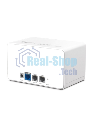 Домашняя Mesh Wi‑Fi система AX6000 Whole Home Mesh Wi-Fi 6 SystemSPEED: 1148 Mbps at 2.4 GHz + 4804 Mbps at 5 GHzSPEC: Internal Antennas, 1× 2.5 Gbps Port (WAN/LAN auto-sensing), 2× Gigabit Ports (WAN/LAN auto-sensing), 1024-QAM, OFDMA, HE160FEATURE: MERCUSYS APP, Router/AP