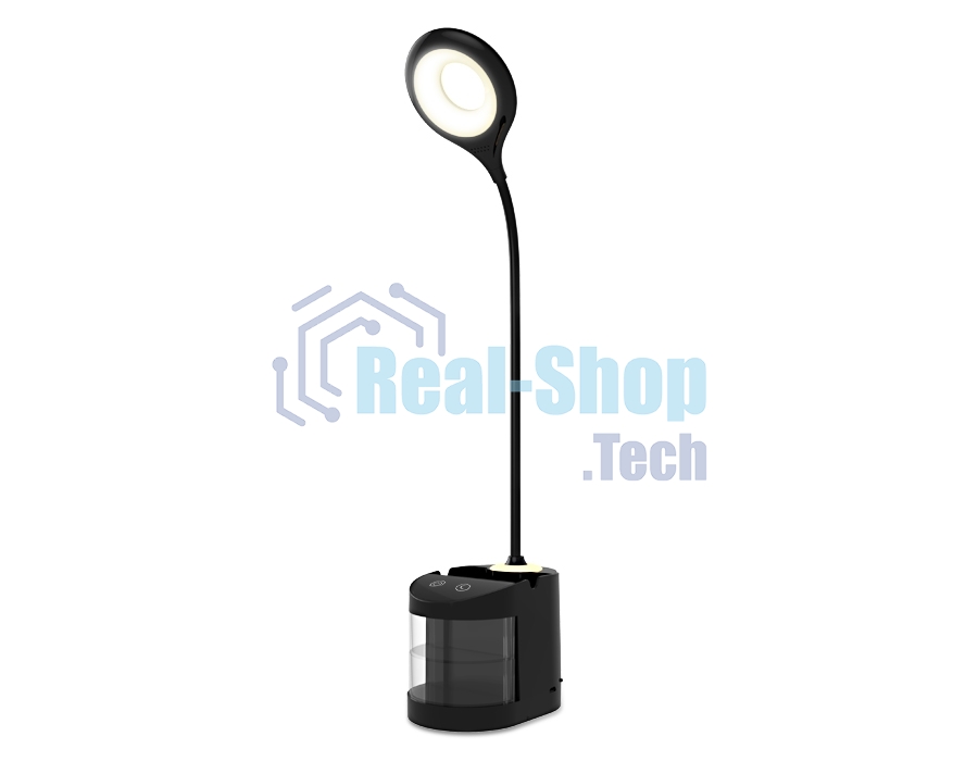 Настольная светодиодная лампа Ambrella light DE562 BK черный LED 4200K 4W