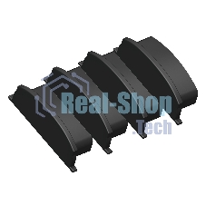 Заглушка для профиля GP8210 BK черный 18*4