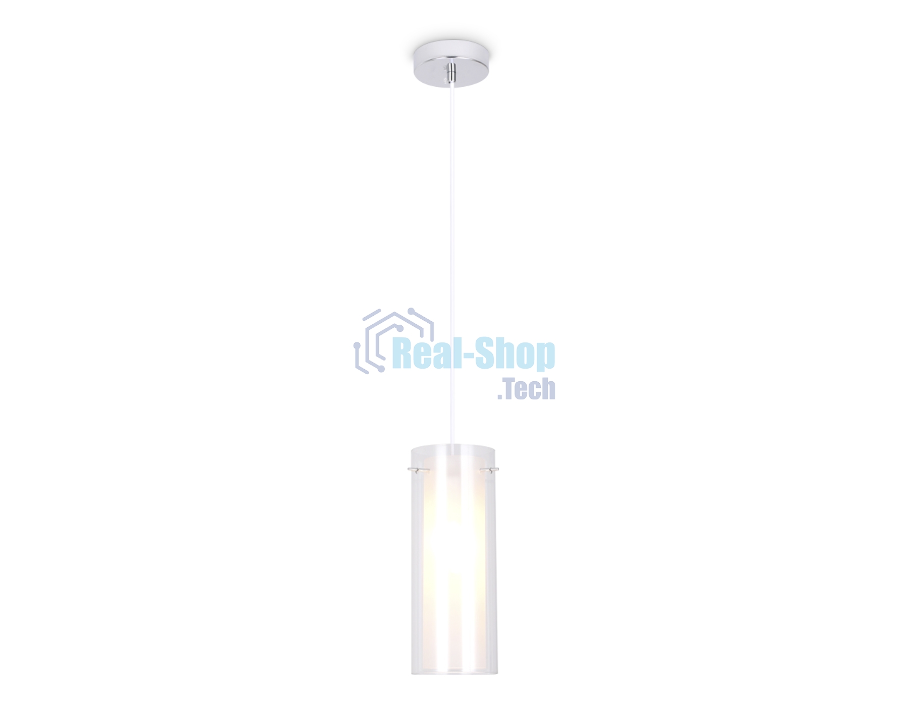 Светильник Ambrella light TR3672 CH/CL/FR хром/прозрачный/белый матовый E14 max 40W D110*1000