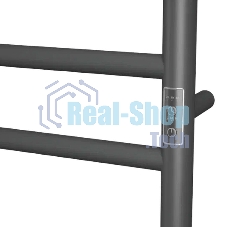 Полотенцесушитель электрический с полкой BAU Stil Shelf Gun Grey 50х80, 7 планок, универсальный, тем