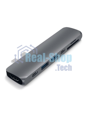 Док-станция Satechi ST-CMBPM, USB Type-C, HDMI/Thunderbolt 3/USB Type-C/SD/microSD/USB 3.0, USB