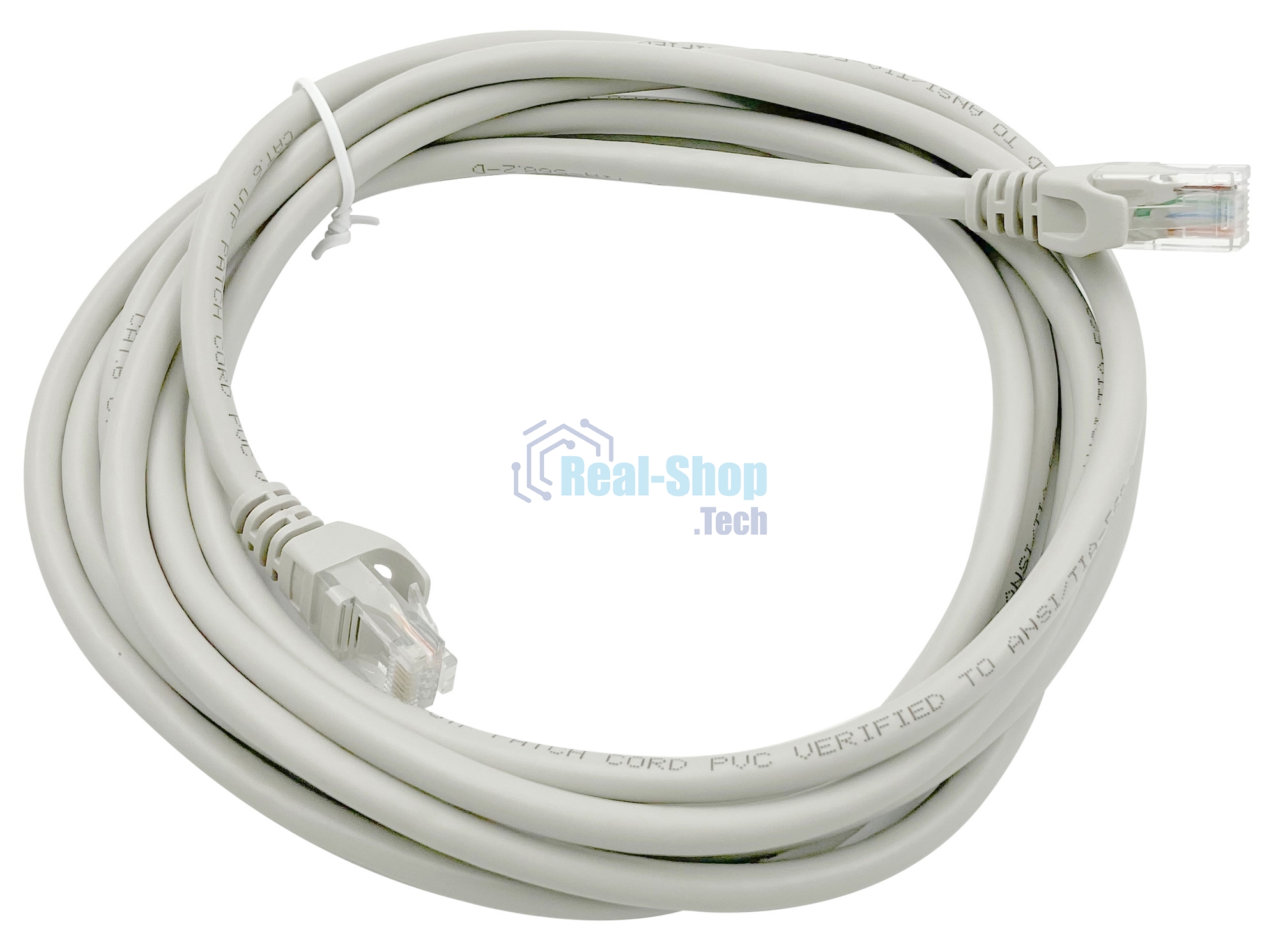 Патч-корд Buro Basic UTP 4 пары cat6 CCA molded 3м серый RJ-45 (m)-RJ-45 (m)