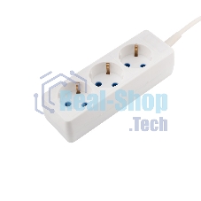 Удлинитель PROconnect 3 гнезда, 3 м, 3х0.75 мм², с/з, белый