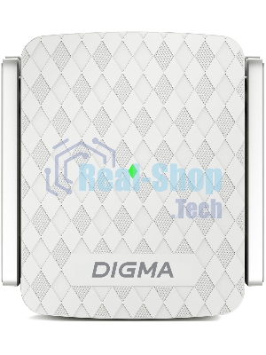Повторитель беспроводного сигнала Digma D-WR400 AC1200 10/100BASE-TX/Wi-Fi белый
