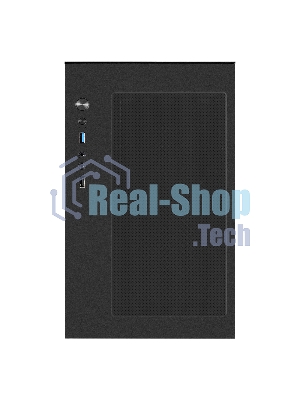 Компьютерный корпус Minitower ExeGate i3 SEA LE (mATX, без БП, 1хUSB+1хUSB 3.0, HD аудио, черный, передняя и боковая панели - закаленное стекло)