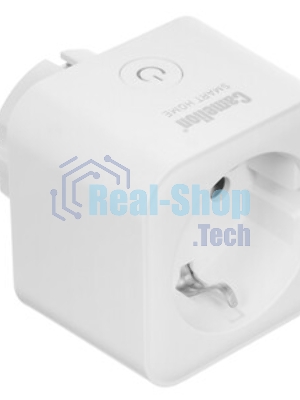 Умная розетка Camelion BNS/SH-1/16A/WIFI (Розетка одинарная 16A 3680В, WiFi+ Счетчик+Контроль)