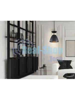 Светильник Ambrella light TR8468 BK/FGD черный/золото E27 max 60W D130*1000
