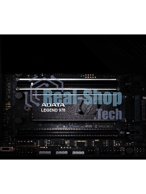 Накопитель SSD ADATA LEGEND 970, 2Tb, PCIe 5.0 x4, M.2 2280, NVMe, R/W 10000/10000, с радиатором