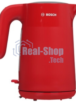 Электрочайник Bosch TWK2M164 красный, 1.7 л, 2400 Вт, скрытый нагревательный элемент