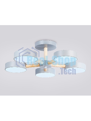 Светильник Ambrella light FL4826/5 GR серый 3000K-6400K 65W D580*160 (ПДУ ИК)