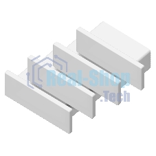 Заглушка для профиля GP8300 WH белый 15.5*6
