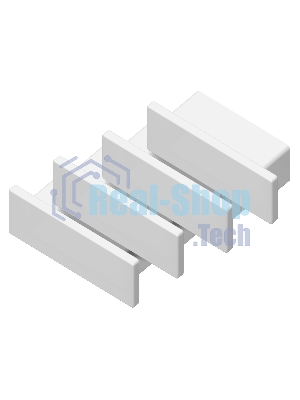 Заглушка для профиля GP8300 WH белый 15.5*6