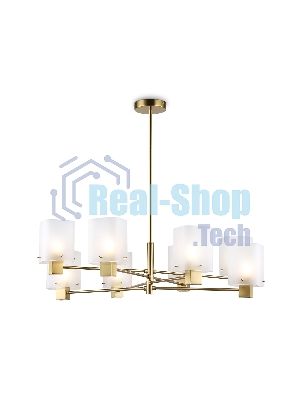 Люстра Ambrella light LH57033/8 BS/SM латунь/дымчатый E14/8 max 40W D830*710
