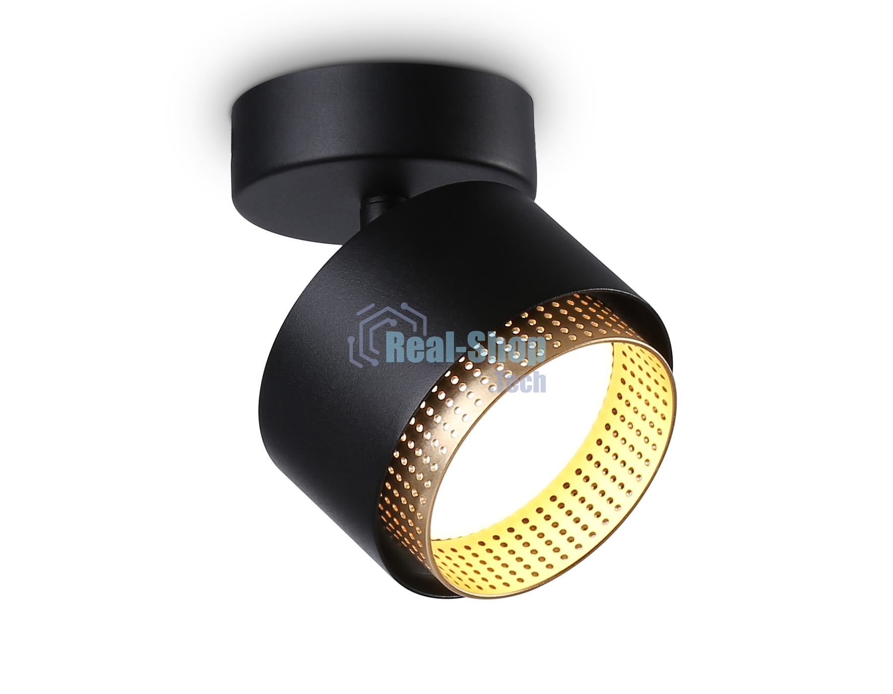 Светильник Ambrella light TN71282  BK/GD черный/золото GX53 max 12W D95*137