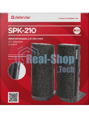 Акустическая система Defender SPK-210 2.0, 2x2W, разъем для наушников 65210