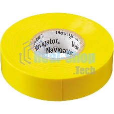 Изолента ПВХ Navigator 19 мм (рул.20м) жел. NIT-A19-20/Y