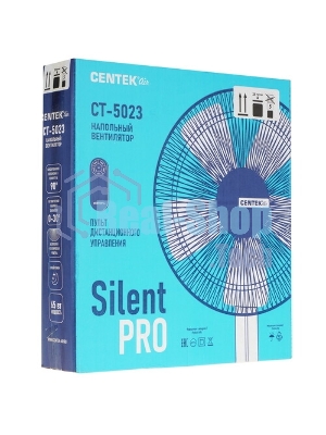 Вентилятор Centek CT-5023 белый, напольный, 65 Вт, 4 скорости, 44.5 см