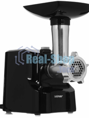 Мясорубка электрическая Zelmer ZMM1520B черный, 1500 Вт, 1.5 кг/мин, реверс, насадки - 3