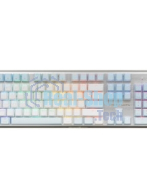Клавиатура проводная A4Tech Fstyler FS100 Neon, USB, синий/белый