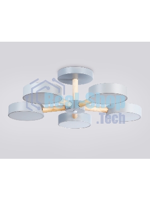 Светильник Ambrella light FL4826/5 GR серый 3000K-6400K 65W D580*160 (ПДУ ИК)