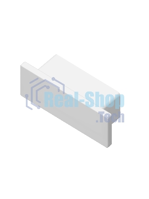 Заглушка для профиля GP8300 WH белый 15.5*6