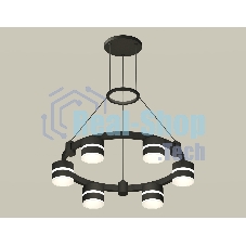 Светильник Ambrella light XR92051202/6 SBK/FR черный песок/белый матовый GX53  (A9205, C9232, N8445)