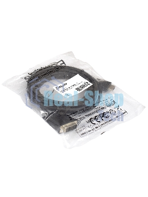 Кабель ExeGate EX284893RUS HDMI-DVI ExeGate EX-CC-HDMIM-DVIM-1.8 (19M/19M, single link, 1,8м,позолоченные контакты)