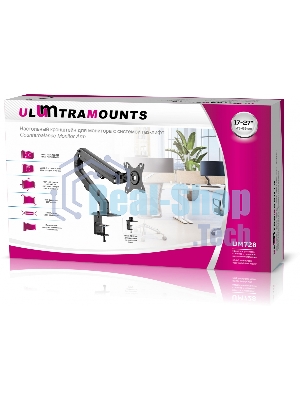Кронштейн для мониторов Ultramounts UM728 черный 17