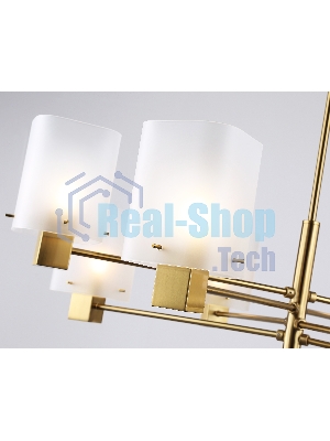 Люстра Ambrella light LH57033/8 BS/SM латунь/дымчатый E14/8 max 40W D830*710