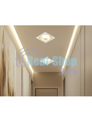 Светильник Ambrella light TN52338 SWH/SGD белый песок/золото песок GX53 max 12W 115*115*25