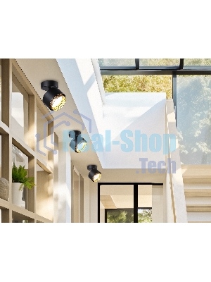 Светильник Ambrella light TN71282  BK/GD черный/золото GX53 max 12W D95*137