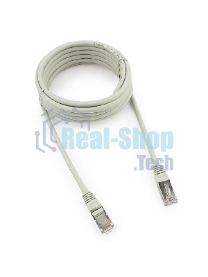 Патч-корд FTP Cablexpert cat.5e, 3м, литой, многожильный серый