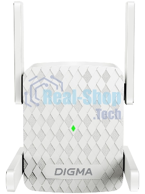 Повторитель беспроводного сигнала Digma D-WR400 AC1200 10/100BASE-TX/Wi-Fi белый