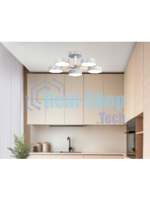 Светильник Ambrella light FL4826/5 GR серый 3000K-6400K 65W D580*160 (ПДУ ИК)