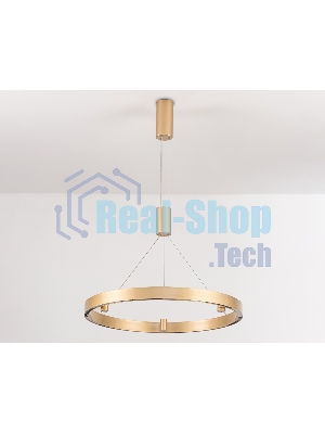 Подвесной светодиодный светильник Ambrella light FL5846/1+3 GD золото 40W 3000K/4200K/6400K D600*1200 (без ПДУ)