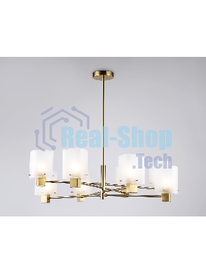 Люстра Ambrella light LH57033/8 BS/SM латунь/дымчатый E14/8 max 40W D830*710